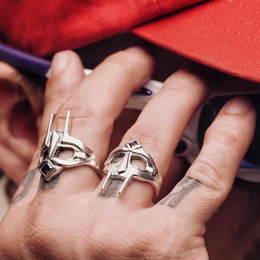 DOOM 925 Sterling Silver Ring • Silver Villain Doom Ring • Men's