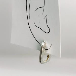 MONO Earring, Handmade. Sterling silver . SINGLE Soda Can Earring, Dangle Earring Soda Tab Charm Soda Pull Tab. Men&#39;s earring . Gift for Man
