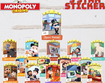 Monopoly GO 5 Star Stickers