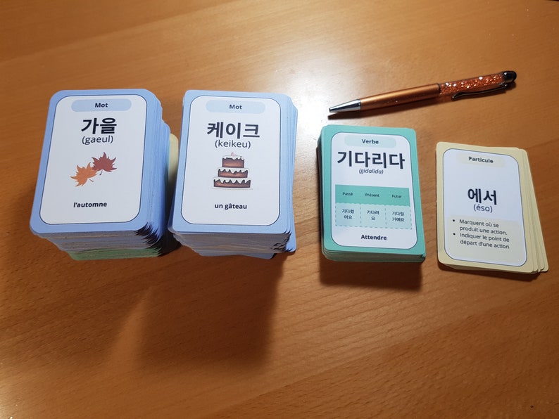 400 Cartes Linguistique Coréen intégral image 1