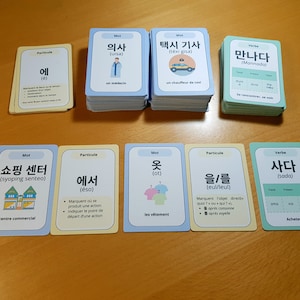 200 Korean Language Cards image 1