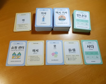 200 Korean Language Cards