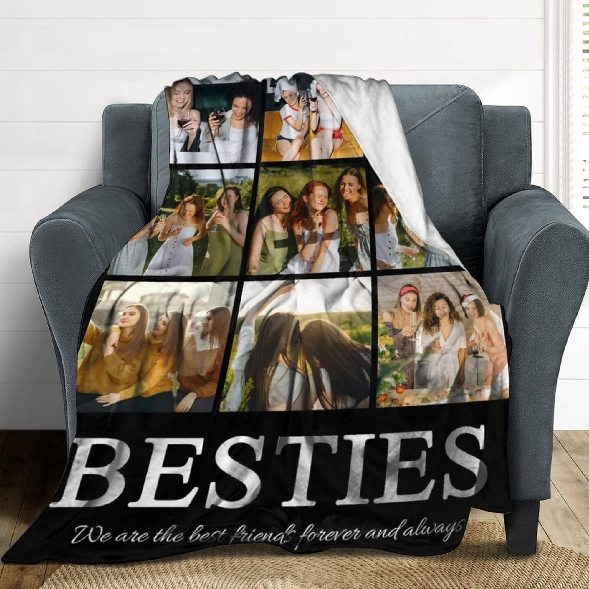 Personalized to My Bestie Blanket Gifts for Friend Birthday Gifts for ...