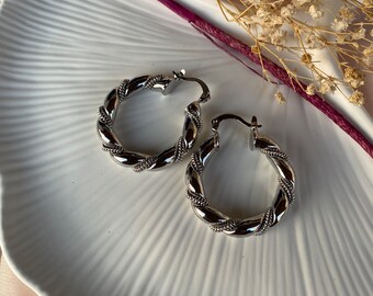 Nested Spiral Hoop Earrings