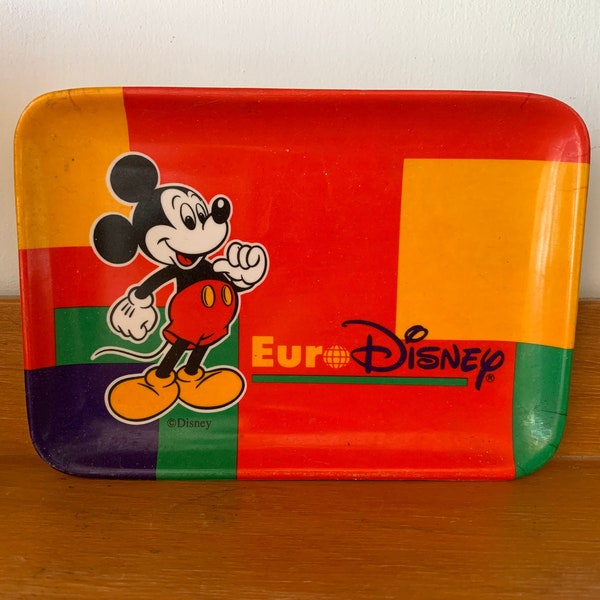 Vintage 1990s EuroDisney Small Mickey Mouse Vide Poche Tray