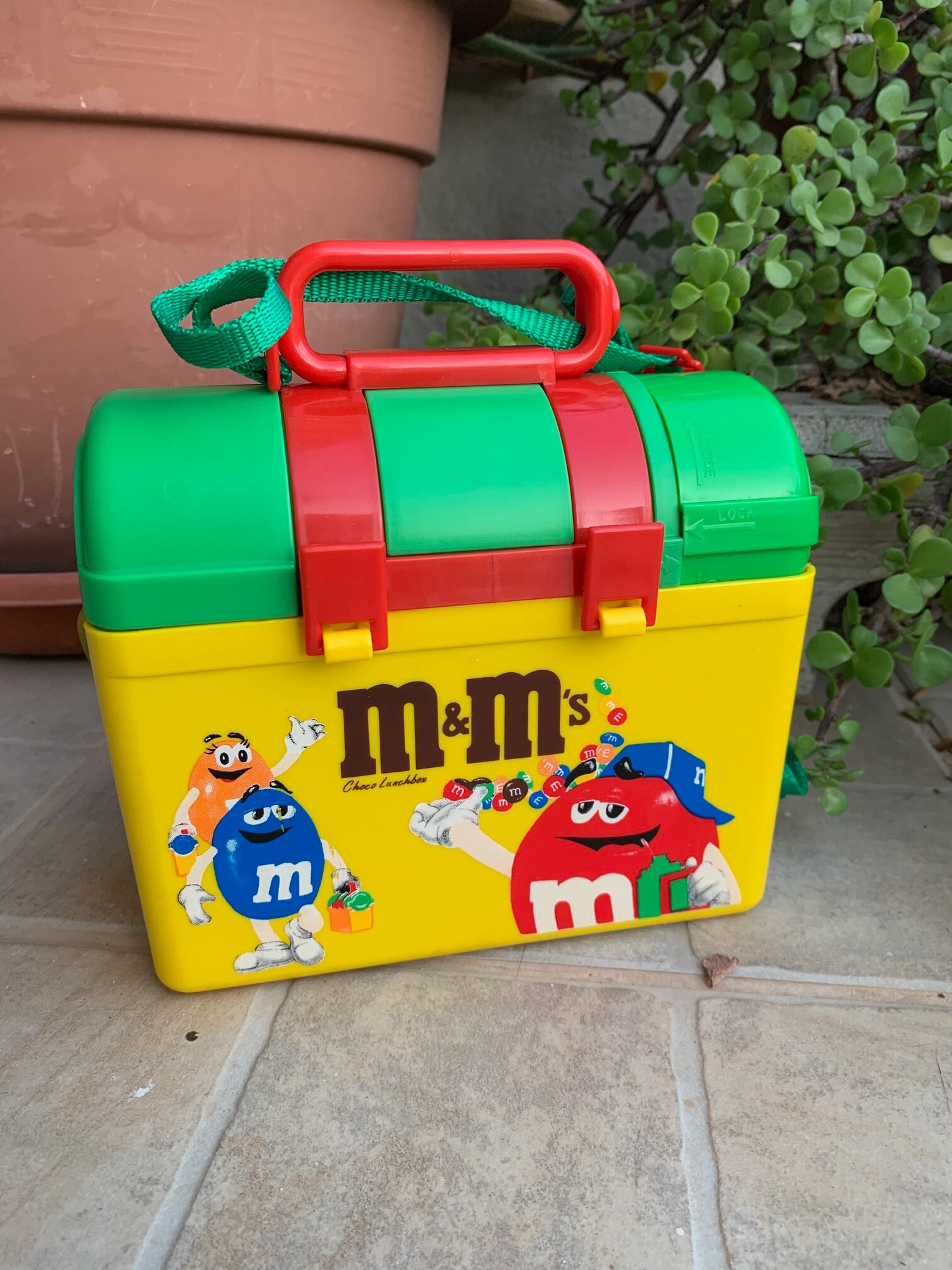 Vintage Rare M&m's Choco 1999 Collectible Lunch Box and Thermos