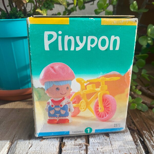 Vintage Pin y Pon 1990s Doll Playset Mountain Bike Famosa No. 2373 Sealed Parts