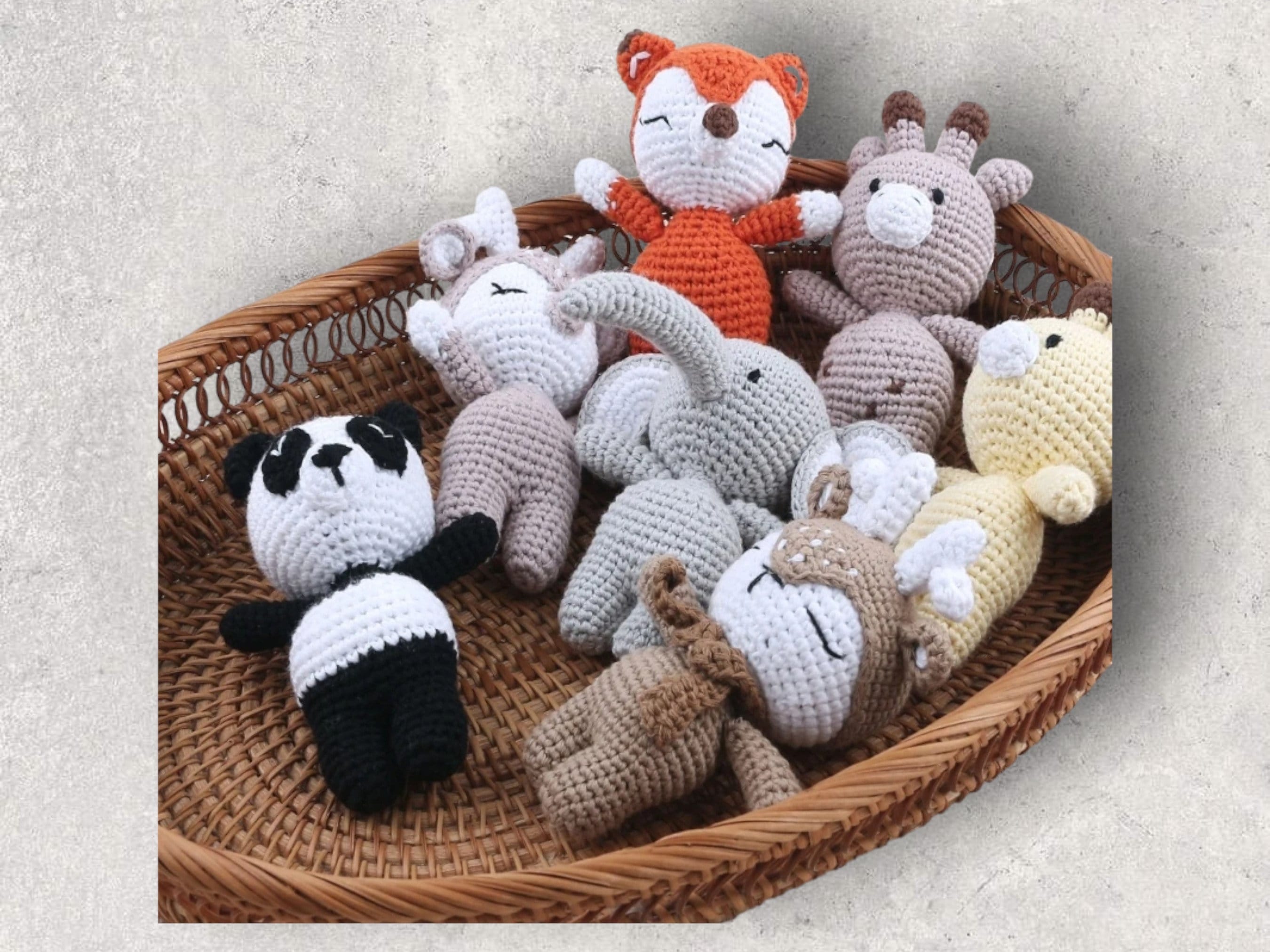 Adorable Handmade Crocheted Stuffed Animal Toy Perfect Gift for Couch