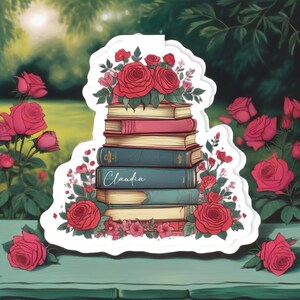 Floral Magnetic Bookmark: Watercolor Book Lover Gift