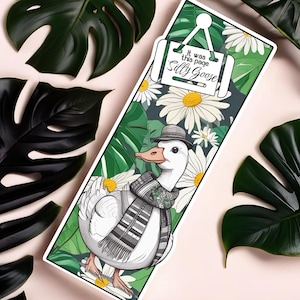 Silly Goose Bookmark: Watercolour Wildlife Art for Bookworms