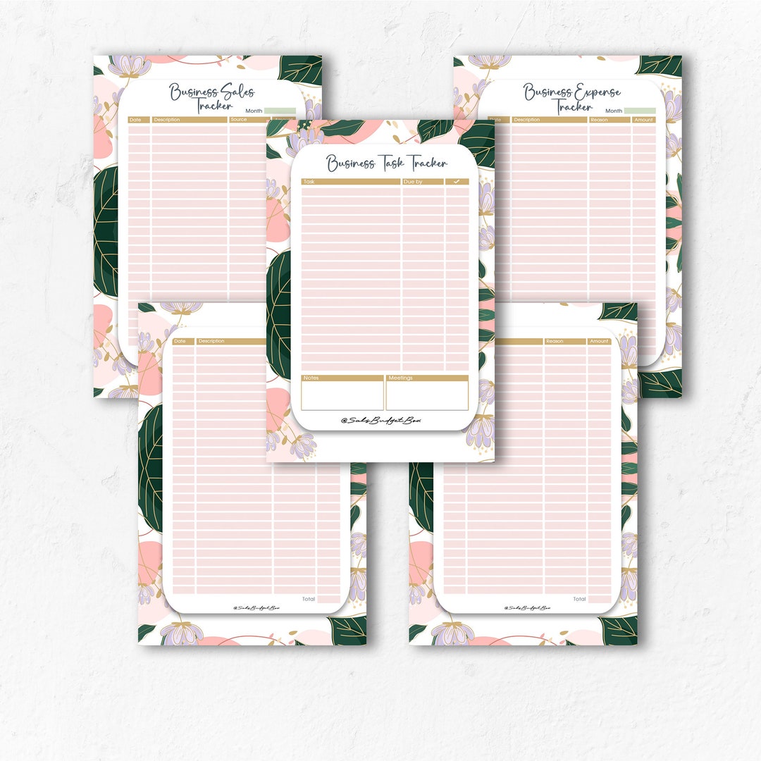 A5 Business Planner Bill Manager Expense Tracker Financial Planner ...