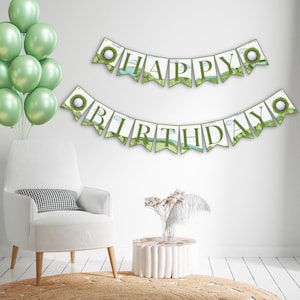 Golf Themed Birthday Banner for Golf Party/First Birthday