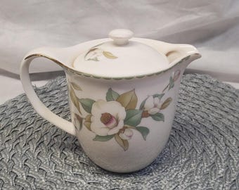 Chinese Porcelain  Creamer with Lid  Delicate Flower Pattern