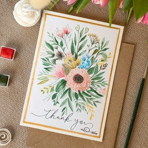 Tarjeta del día de las madres, Tarjeta de acuarela hecha a mano, Regalo de feliz cumpleaños, Regalo para la madre, Arte de la acuarela, Decoración de interiores, Regalo de lujo,