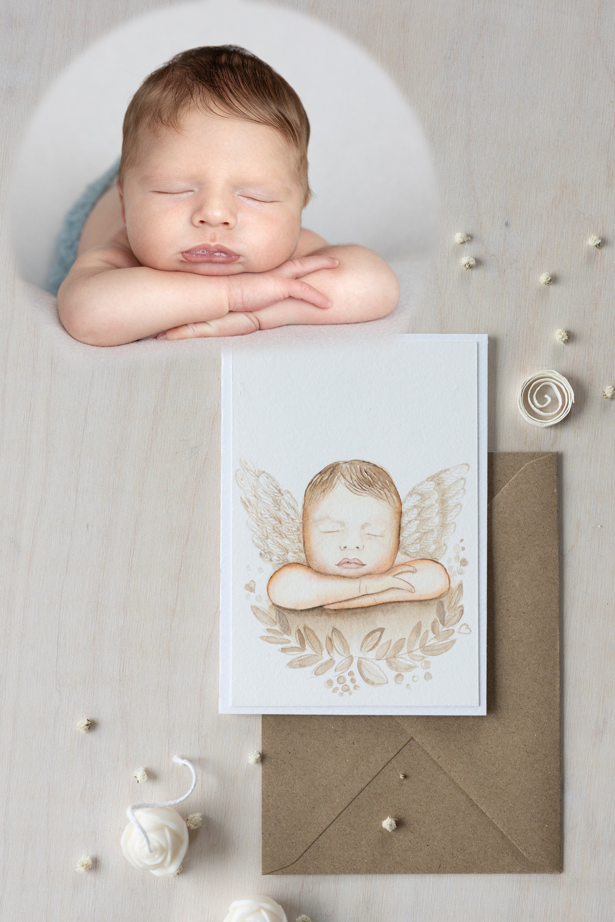 Commission Card, Custom Watercolor Portrait Painting From Photo ...