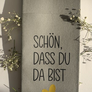 Serviette mit Spruch für Besteck Bild 3