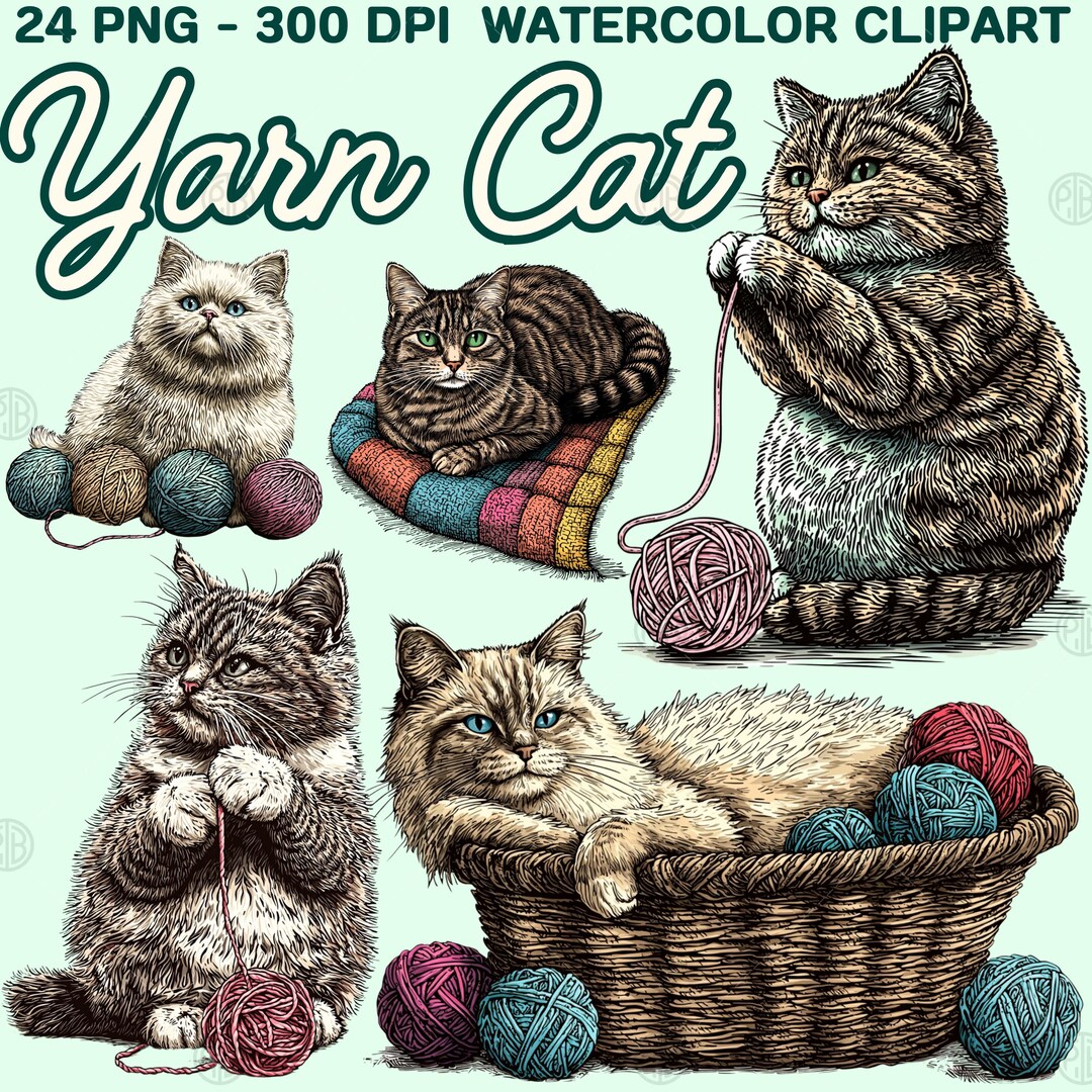 猫と毛糸玉｜あかりや真奈美 