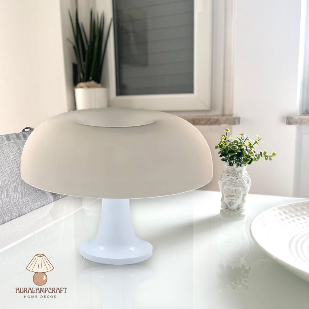Cordless White Desk Lamp, Modern Living Room Table Lamp, Nightstand Bar ...