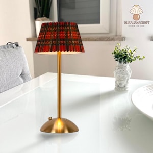 Cordless Dark Red Desk Lamp, Modern Living Room Table Lamp, Nightstand Bar Light For Couple Dinner, Room Decor Night Light
