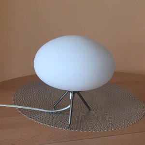 Space Age UFO Tripod Table Lamp Vintage Mushroom