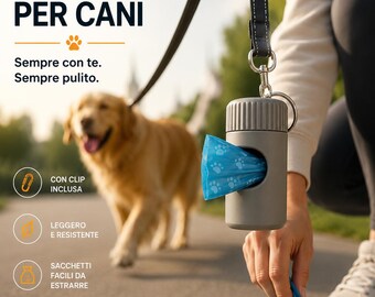 Distributeur de sacs à déjections canines 3D | Distributeur de sacs à déjections canines pour laisse