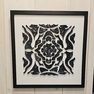 DYSON 041.1 - Abstract Modern Ceramic Wall Art - Handmade Mosaic in Frame