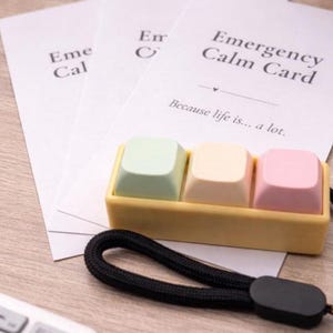 Clicker Fidget Toy with Strap | Mechanical Switch Button | Stim Toy for Children and Adults | ASMR | Stress Relief