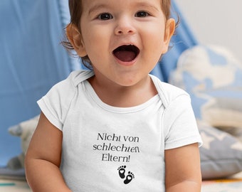 Baby bodysuit van biologisch katoen - Niet van slechte ouders Baby bodysuit van biologisch katoen cadeau geboorte Moederdag doop babyshower