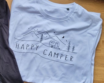 Happy Camper T-Shirt - Wohnwagen XL