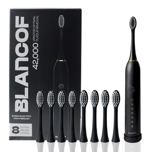Blancof Sonic Electric Toothbrush with 8 Brush Heads