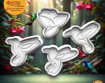 Hummingbird cookie cutter Set (4 pieces)