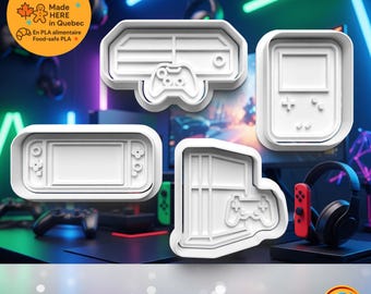 Koekjesvormpjesset – Videogameconsoles (4 stuks)