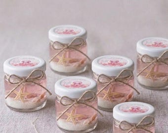 Handmade Baby Shower Gifts-Ocean Theme Gel Candle Favor