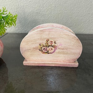 Serviettenhalter, Holzserviettenhalter, Halter, Serviette, Holzserviettenhalter, rustikaler Serviettenhalter, Esstischdekoration, Esszimmer,