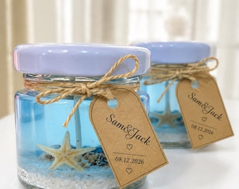 Handmade Soy Candle Favors for Baby Showers & Weddings – Personalized Bulk Guest Gifts, Custom Labels