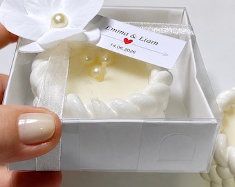 Custom Wedding Candle Favors  in for Guest ,Bridal Keepsakes in Bulk,Baby Shower Gift