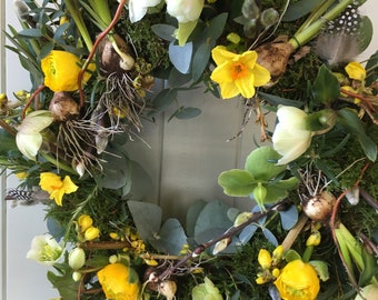 Colourful spring wreaths