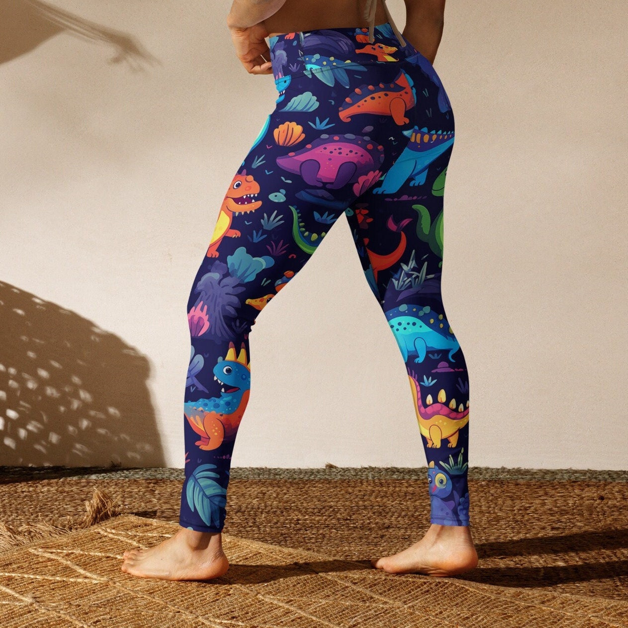 Jurassic/Fossil Women's Activewear Leggings – Rainbows & Sprinkles