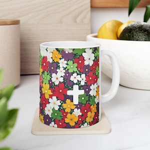 Keramische mok Pasen Jezus 4, mok koffie thee, cadeau voor koffieliefhebbers, magnetronbestendig, paasmok, religieus christelijk drinkgerei