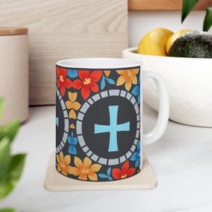 Keramische mok Pasen Jezus 5, mok koffie thee, cadeau voor koffieliefhebbers, magnetronbestendig, paasmok, religieus christelijk drinkgerei