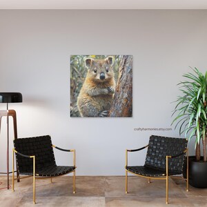 Square Print Canvas, Quokka 1 Square Painting Design, Beautiful Quokka , Housewarming Gift, Friendship Gift, Quokka Lovers Gift image 9