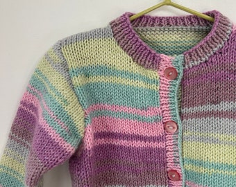 12 m de tricot fait main à paillettes pastel pour un design sur mesure