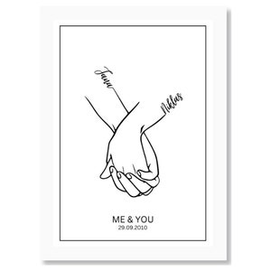 Wedding gift personalized with name date photo | wedding picture bride and groom | anniversary Valentine&#39;s Day wedding anniversary