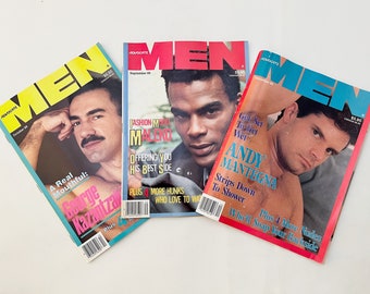 Vintage Gay Magazines / Advocate MEN 1989 September - October - December / SOLD INDIVIDUALLY