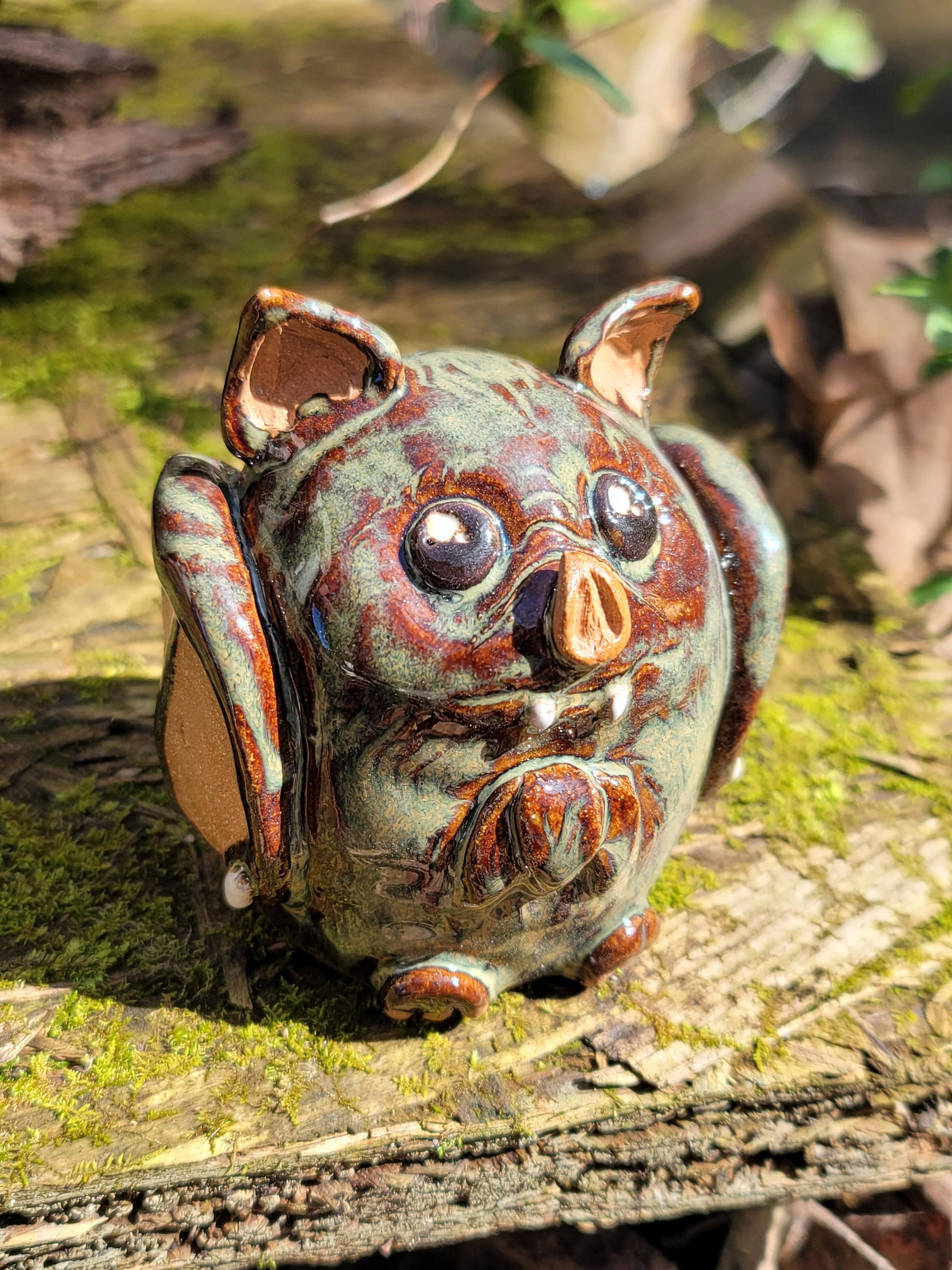 Hog-nosed Bat Ceramic Figurine - Etsy