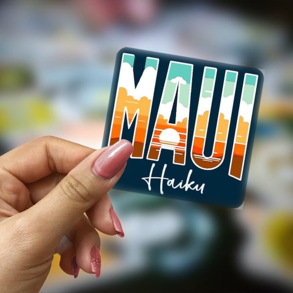 Maui Town Sticker Haiku