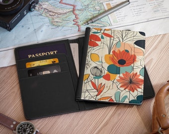 Floral Abstract Passport Cover