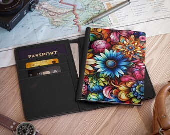 Bright Floral Passport Cover