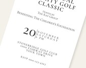 Charity Golf Tournament Invitation Template, Golf Classic Invite, Country Club Event Invitation, Fundraiser Golf Outing, Editable Canva