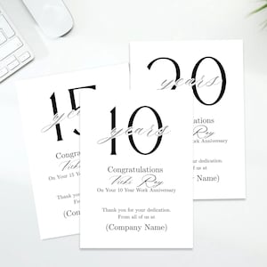 Business Corporate Anniversary Party Invitation CUSTOM YEAR Editable Template Minimalist Company Party Celebrations Elegant Classy